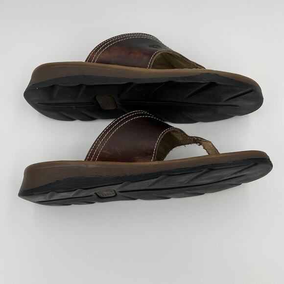 Dr. Martens Men’s Brown Leather Flip Flop Sandals Size 8 - Picture 4 of 9
